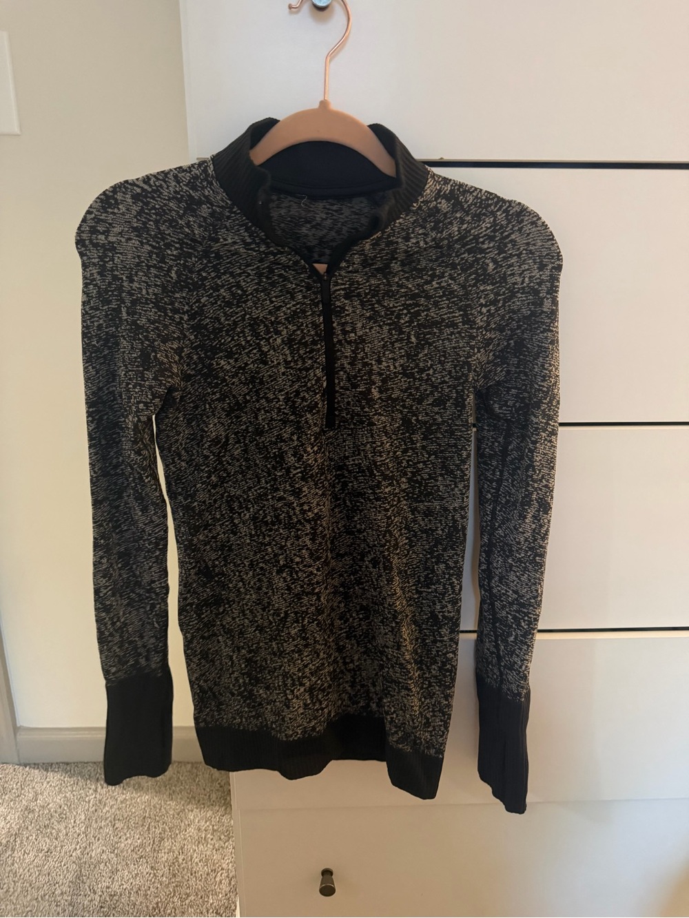 Black & Gray Lululemon Quarter-Zip